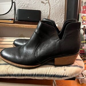 Kork-ease, 9.5/ 41/ 10 Black leather Bootie boots